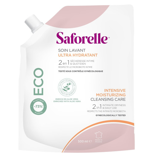Soin Lavant Saforelle : +35% hydratation, peau douce