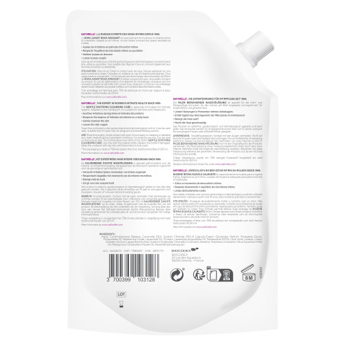 Soin Lavant Doux Saforelle : Apaisant Intime pH Physio - 500ml