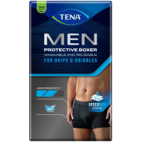 Boxer lavant TENA Homme L - Protection Fiable & Écologique