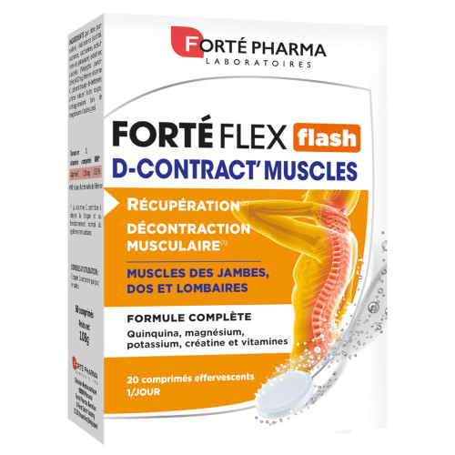 Comprimés effervescents : Décontractant musculaire Forté Pharma