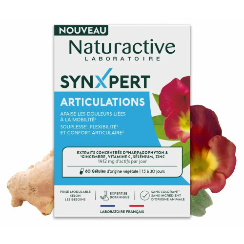 SYNXPERT Articulations : Gélules végétales pour articulations souples