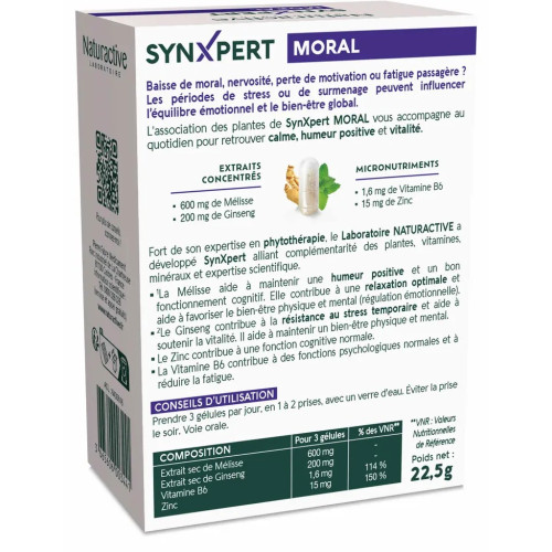 SYNXPERT Moral - Équilibre émotionnel avec 45 gélules végétales