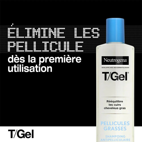 Neutrogena T/Gel : Shampoing pellicules grasses - Efficacité immédiate