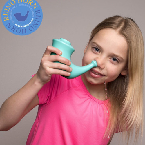 Rhino Horn Junior : Lavage nasal doux pour enfants 4-12 ans