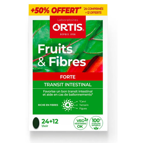 Ortis Fruits & Fibres : Transit rapide en 8h, 100% naturel