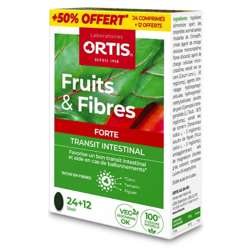 Ortis Fruits & Fibres : Transit rapide en 8h, 100% naturel