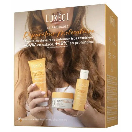 Luxeol : Coffret Voyage Réparation Moléculaire Cheveux