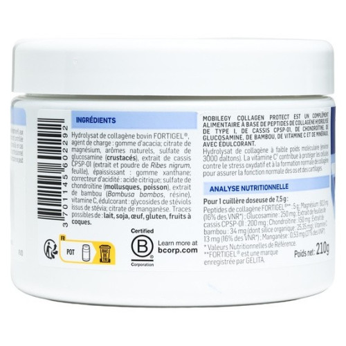 PileJe Mobilegy Collagen Protect : Poudre articulaire à la vitamine C