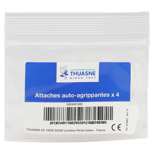 Fixation fiable BIFLEX - 4 attaches autoagrippantes