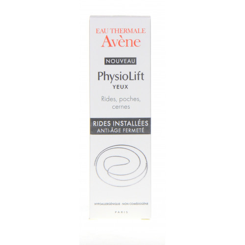 AVENE PhysioLift YEUX 15mL - Lisse rides, réduit poches et cernes