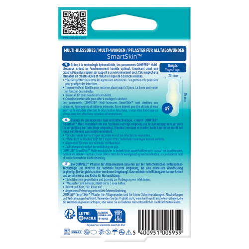 Compeed SmartSkin : Pansement Multi-blessures - Protection Optimale