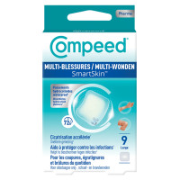 Compeed Multi-Blessures Large : Cicatrisation Rapide avec 9 Pansements