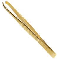 Épilation Précise avec Vitry : Pince Mors Crabe Biais Inox Doré - 9 cm