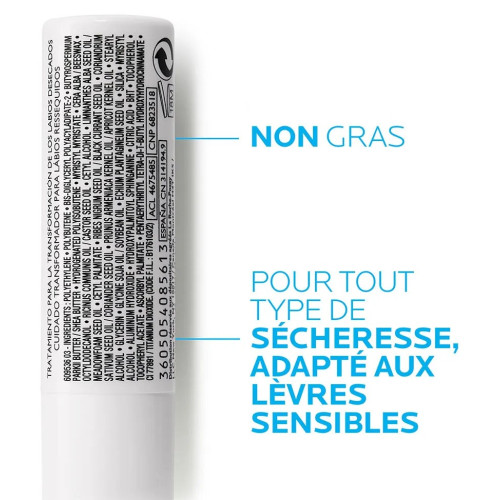 La Roche-Posay Nutritic Stick Lèvres Desséchées 4,7 mL - Lèvres sèches