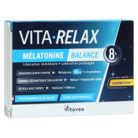 Vitavea Mélatonine : Sommeil réparateur en 8h - Gélules équilibre