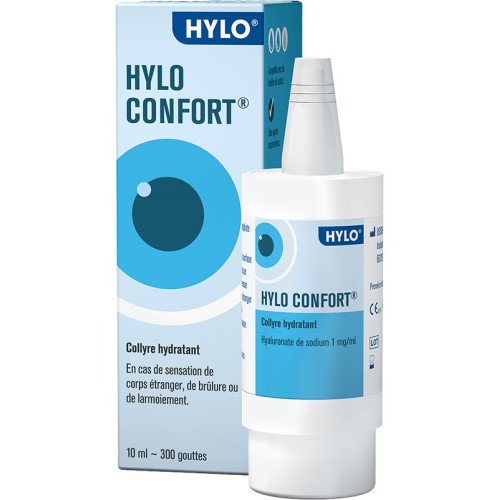 Collyre Hylo Confort : Hydratation yeux secs - 10ml