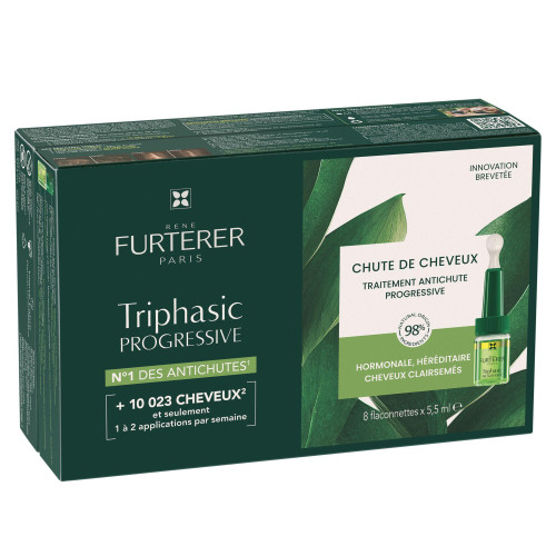 Furterer Triphasic Rituel Anti-Chute 8 Flacons - Boostez la croissance