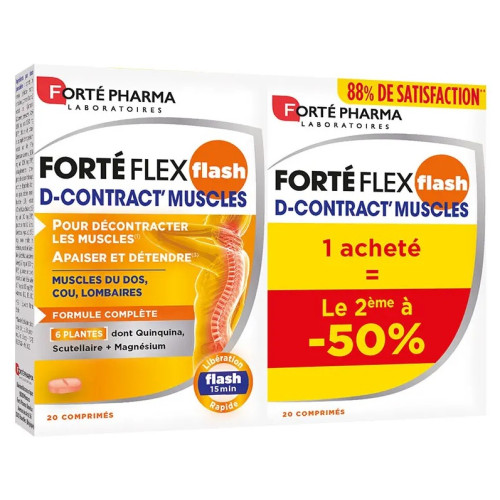 Forté Flex Flash - Soulagement Musculaire Rapide, 40 Comprimés