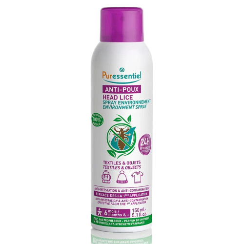 Puressentiel Anti-Poux Répulsif 150ml Textile Protégé 24h Pharma360