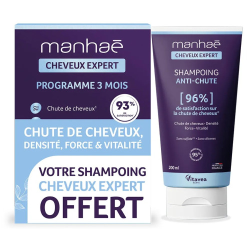 Manhaé Cap Expert : Programme 3 Mois + Shampoing Anti-Chute