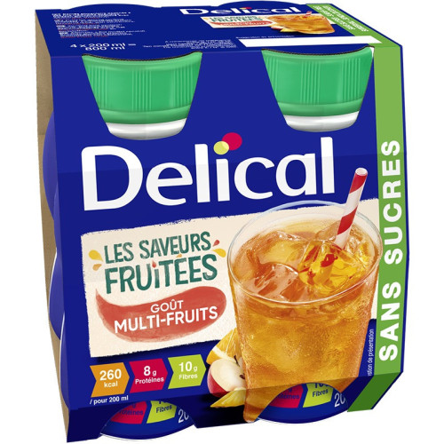 Boisson Les Saveurs Fruitées Sans Sucres 4 x 200 ml
