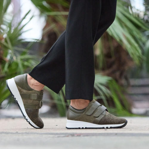 Chaussures CHUT Podowell Zelda Kaki - 100 % laine