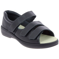 Sandale orthopédique pour femme et homme CHUT Alban Noir - Podowell