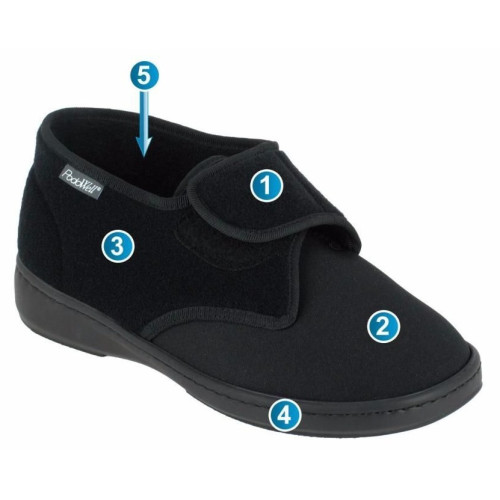 Chausson orthopédique CHUT Aladin Noir - Podowell