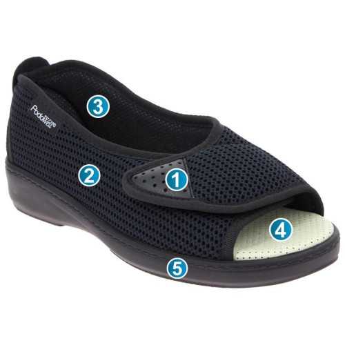 Chaussure orthopédique lavable CHUT Allure Noir - Podowell