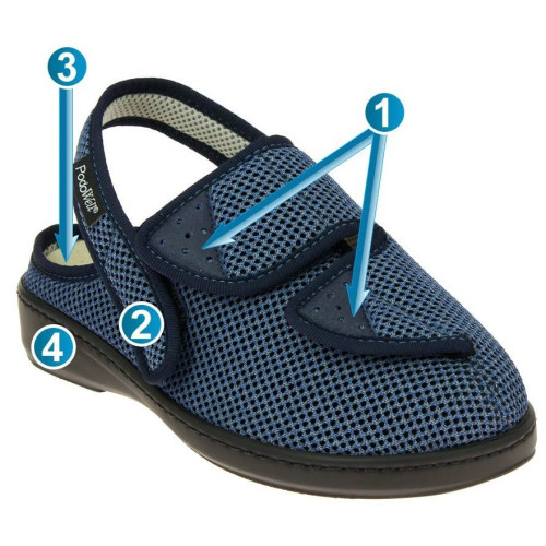 Mule orthopédique ajustable CHUT Arry Jeans - Podowell