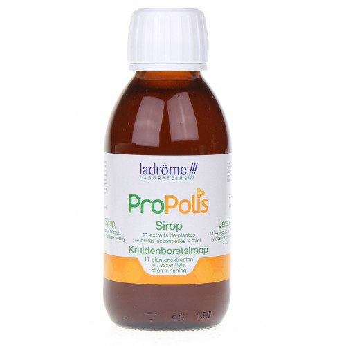 Ladrôme Propolis Sirop Bio 150mL - Adoucit Gorge, Facilite Respiration