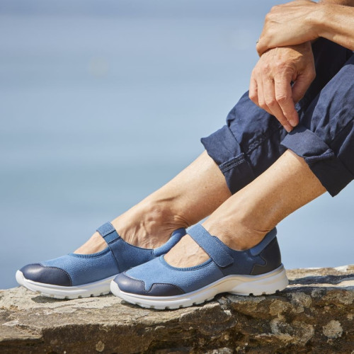 Basket confort femme CHUT Melba Bleu - Podowell