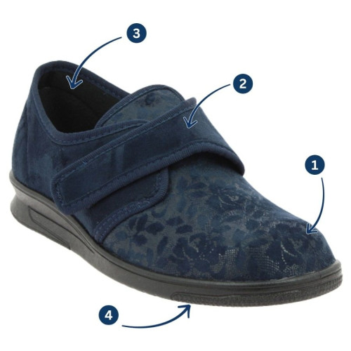 Chaussures fermées Femme CHUT Nessa Marine - Podowell
