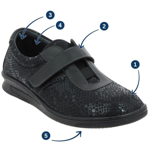 Chaussures fermées Femme CHUT Nova Noir - Podowell