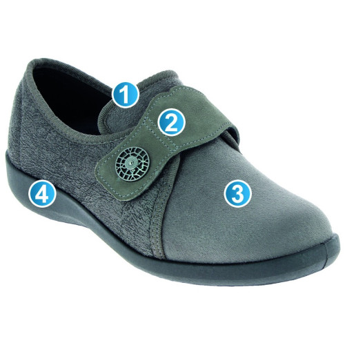 Chaussure détente pour femme CHUT Uciel Taupe - Podowell