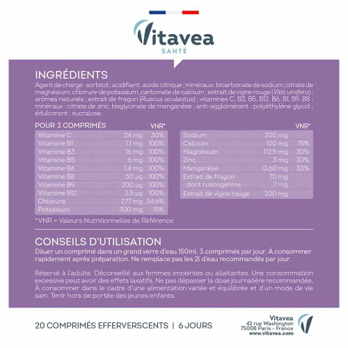 Vitavea Hydrafresh : Circulation légère et hydratation sans sucres