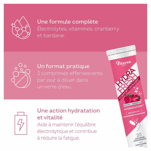 Vitavea Hydrafresh : Confort urinaire & hydratation optimale