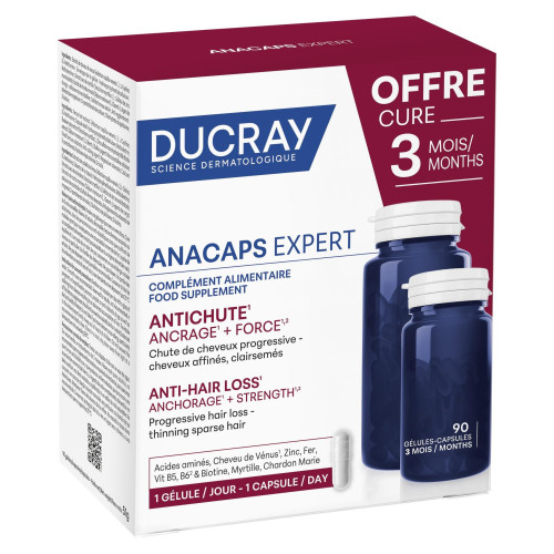 Gélules Ducray : Anti-chute cheveux prouvée cliniquement