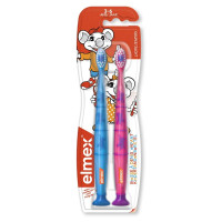 Elmex : 2 Brosses Douces 3-6 Ans - Nettoyage Enfant Sans Risque