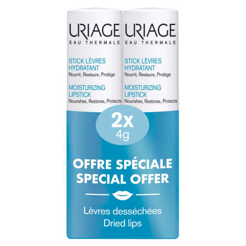 Uriage Stick Lèvres Hydratant : Réparation & Protection 2x4g