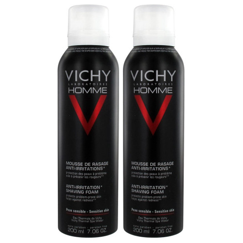 VICHY HOMME - Mousse à Raser Anti-irritations Lot de 2-7762