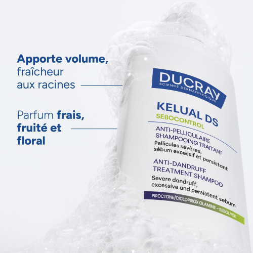 Ducray Kelual DS : Nettoyage profond, cuir sain et cheveux légers
