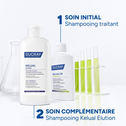 Ducray Kelual DS : Nettoyage profond, cuir sain et cheveux légers