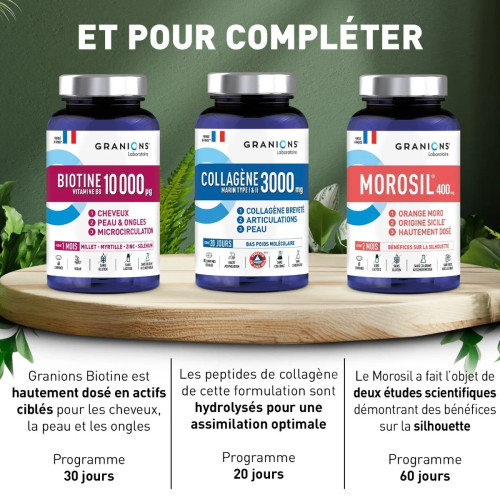 Biotine 10 000 µg Granions : Cheveux & Ongles Forts