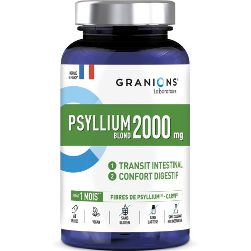 Psyllium Blond 1000mg Granions - Soulage transit & ballonnements