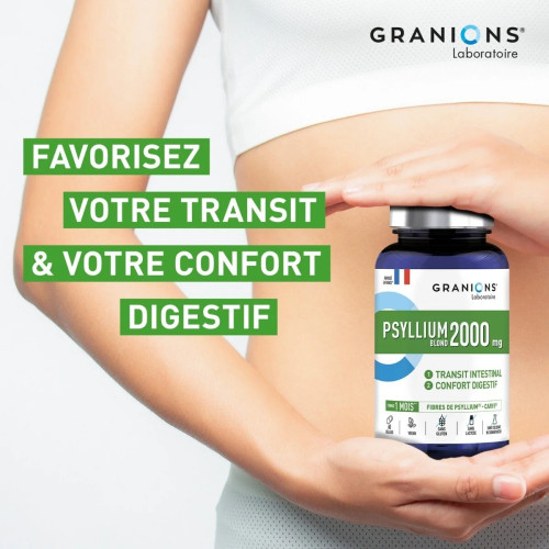 Psyllium Blond 1000mg Granions - Soulage transit & ballonnements