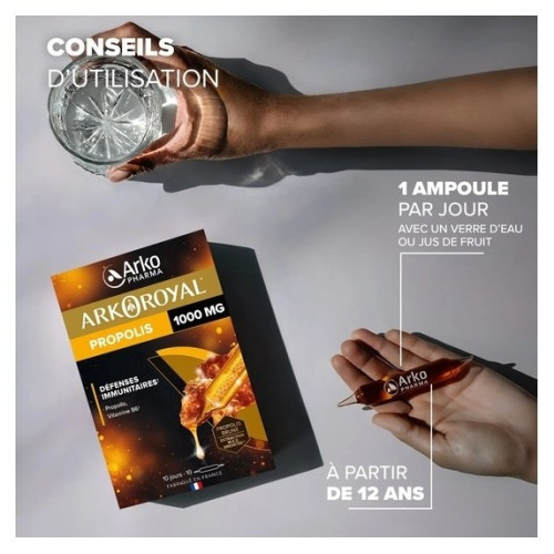 Ampoules Propolis 1000 mg : Immunité renforcée avec vitamine B6