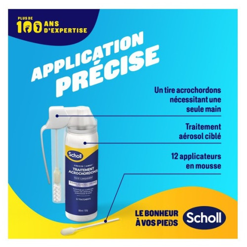 Scholl Freeze Away : Éliminez acrochordons en 1 traitement