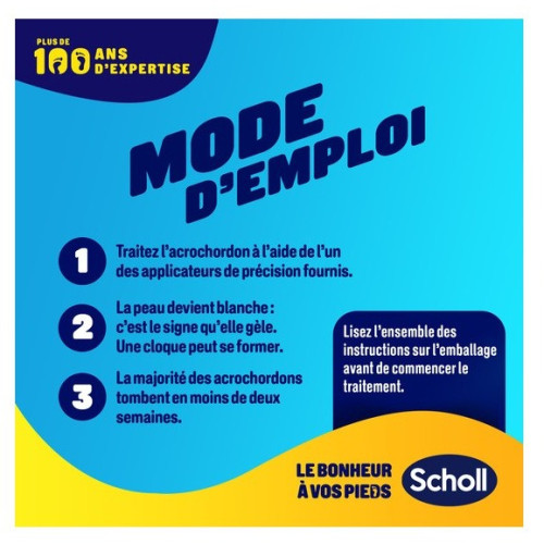Scholl Freeze Away : Éliminez acrochordons en 1 traitement