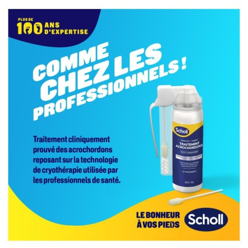 Scholl Freeze Away : Éliminez acrochordons en 1 traitement